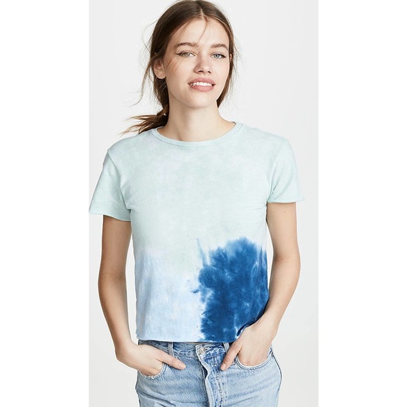 Re/Done Tops - Re/Done USA Size S Roll Hem Tee Tie Dye Shirt